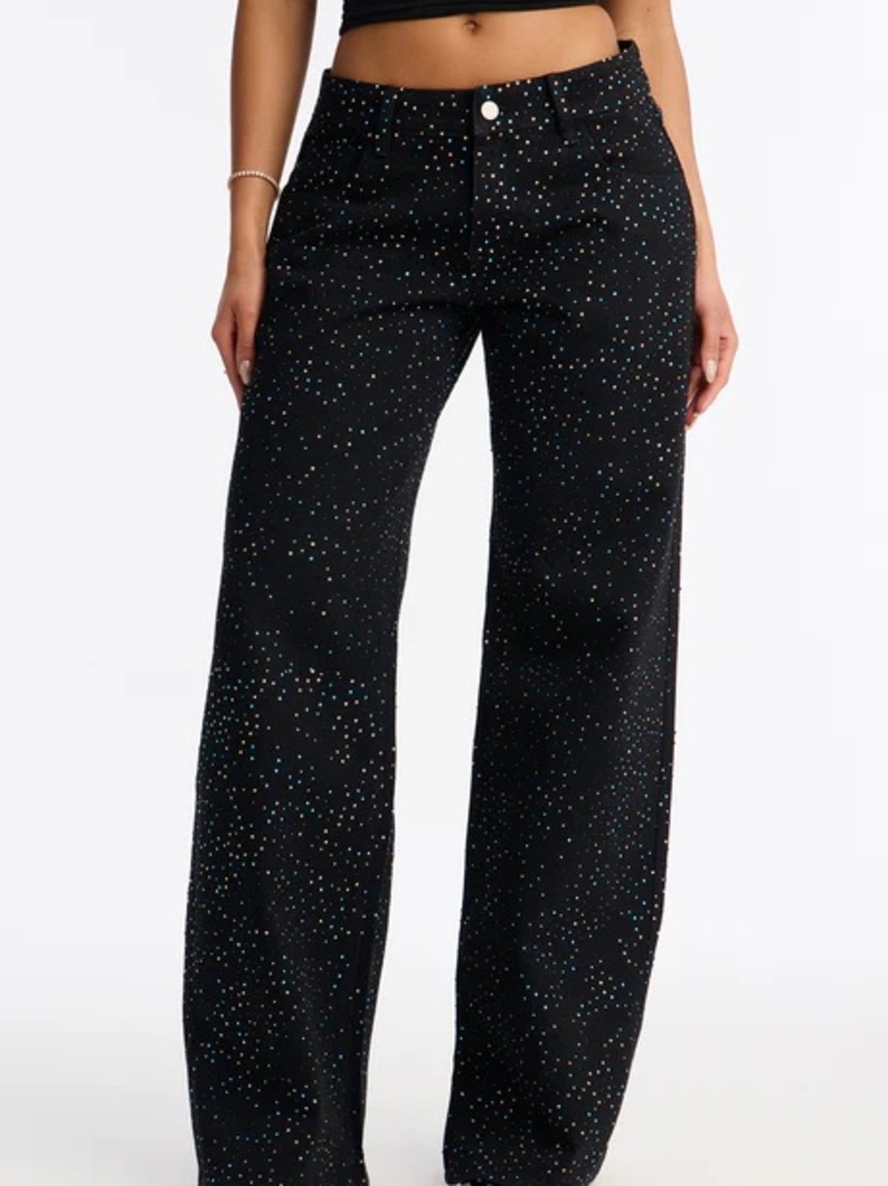 Having A Blast Embellished Wide Leg Jeans NEVER WORN BRAND NEW SIZE 9